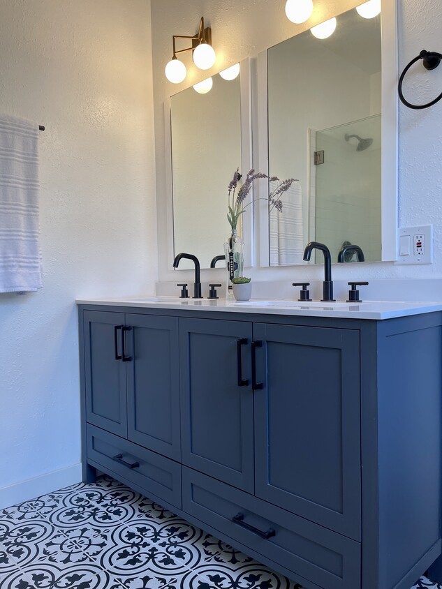 Primary Bathroom-Double Sink Vanity - 644 Solano Ave