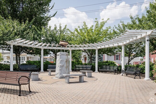 The 9/11 memorial at the Village Green in the East Rutherford neighborhood.
