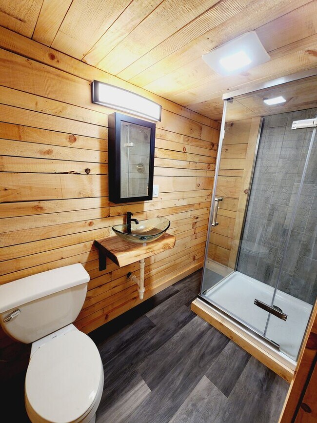 Building Photo - Amazing Cabin with hand Milled Wood right ...