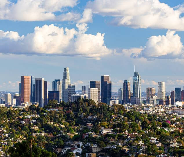 LA skyline from Los Feliz