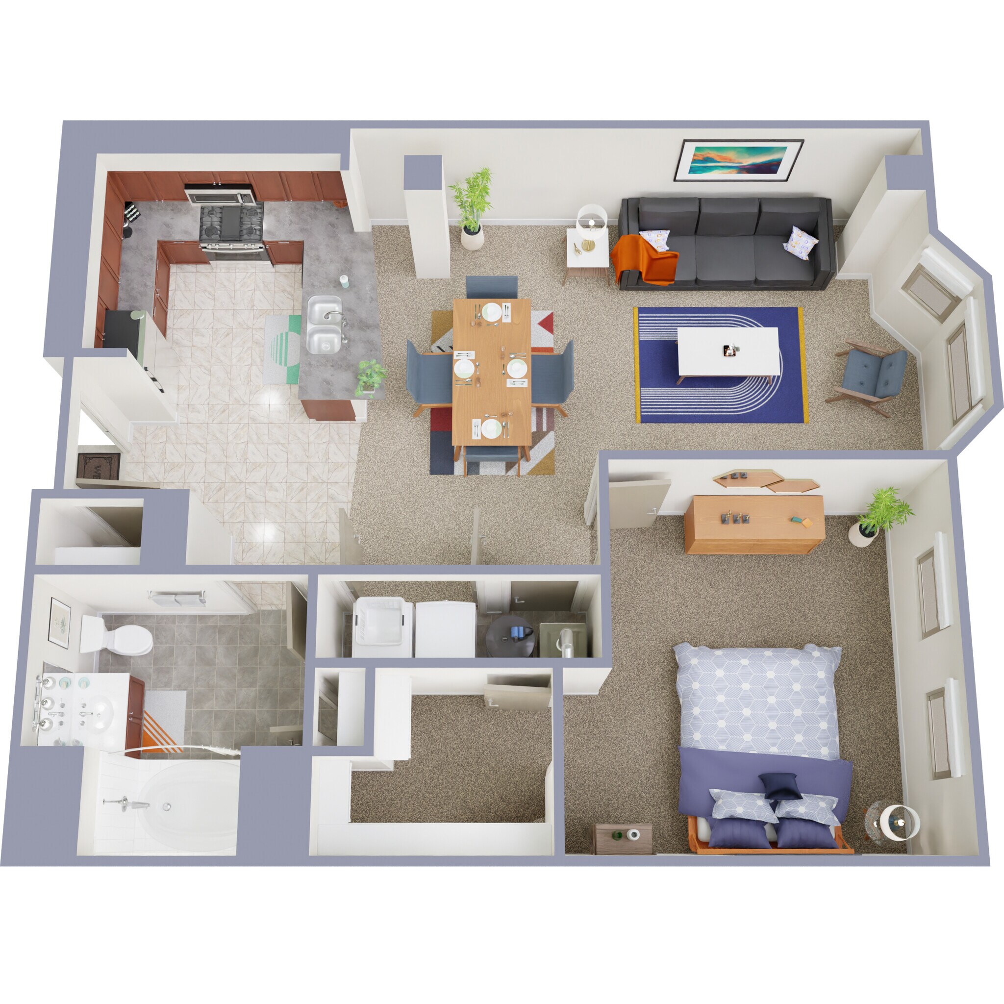 Crocker Park Living – The Residences 1 Bedroom 1 Bath
