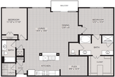 B3 - 2 Bedroom / 2 Bath