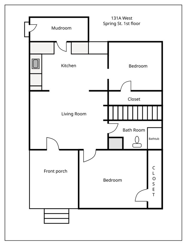 1st floor diagram - 131 W Spring St