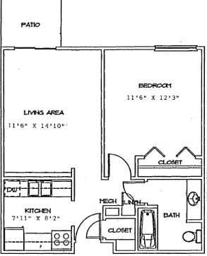 1BR/1BA - Washington Court Apartments