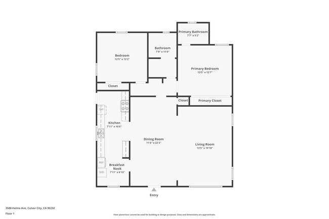 Floor plan - 3588 Helms Ave