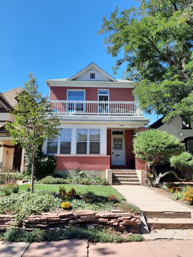 Front of House with east facing deck - 1743 N Clarkson St