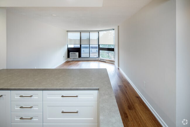 2 chambres, 1 salle de bain, variante A (concept ouvert) - Espace de vie - Prince William Apartments