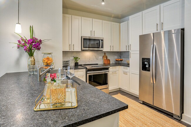 Well-appointed kitchens feature granite or quartz countertops and tiled backsplashes - Platt Park by Windsor