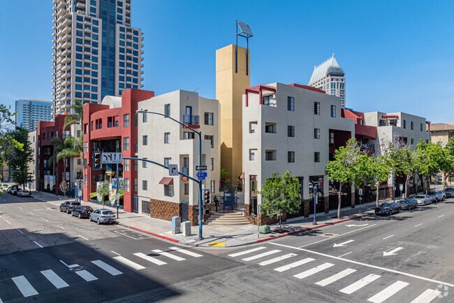 View from Street - 600 Front Apartments