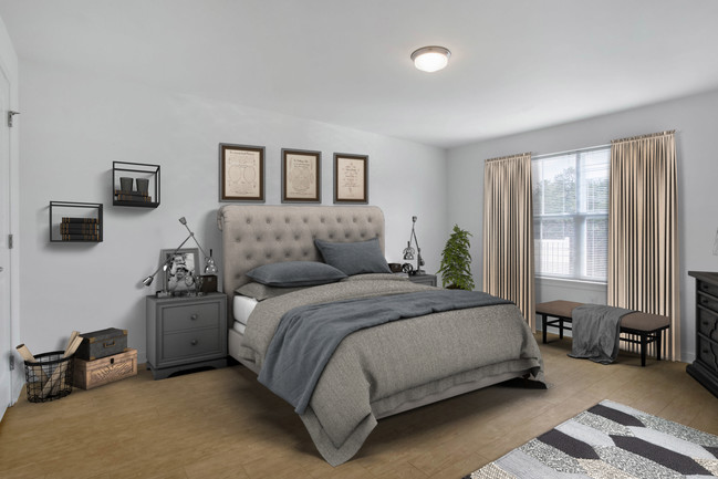 Bedroom - Birchwood at Whiting 55+ Rentals