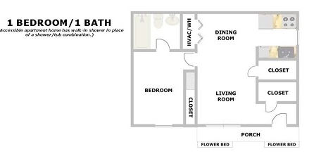 1HAB/1BA - Eastwood Apartments