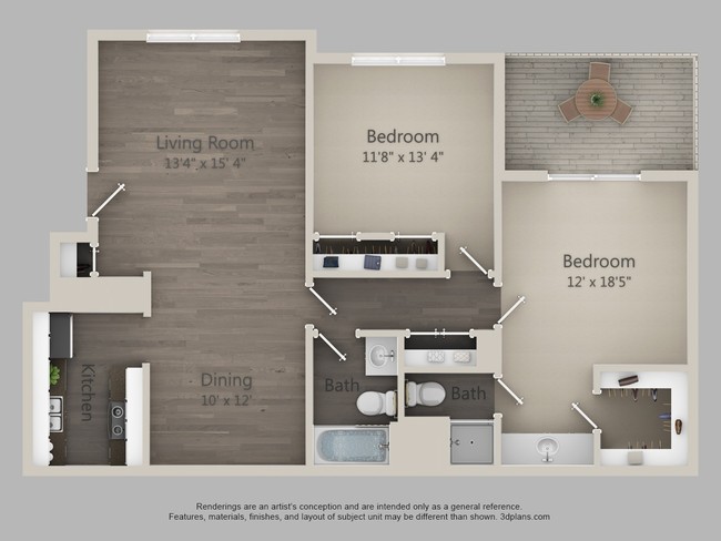 Flamenco B1 Floor Plan - Zander Park