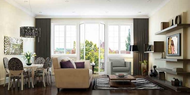 Living Area - Akoya Luxury Rentals