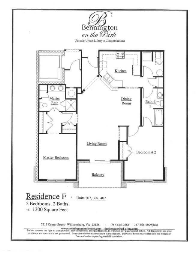 Primary Photo - 2 bedroom/ 2 bathroom- Bennington on the Park
