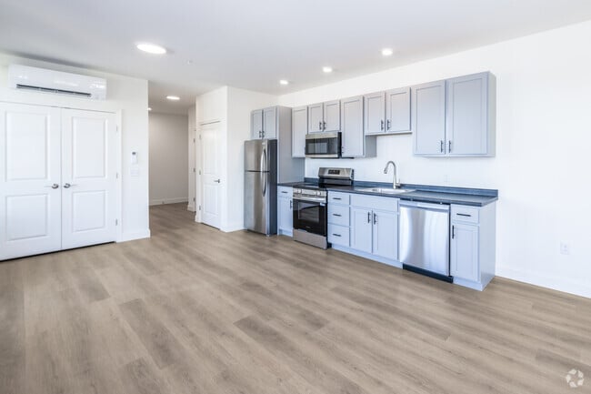 Estudio - 577 pies cuadrados - Cocina - Schoolhouse Apartments at 17 Park Street