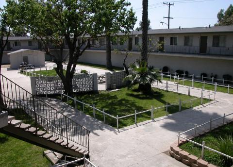 Courtyard - Pine Terrace Apartments