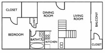 1 Bedroom 1 Bathroom