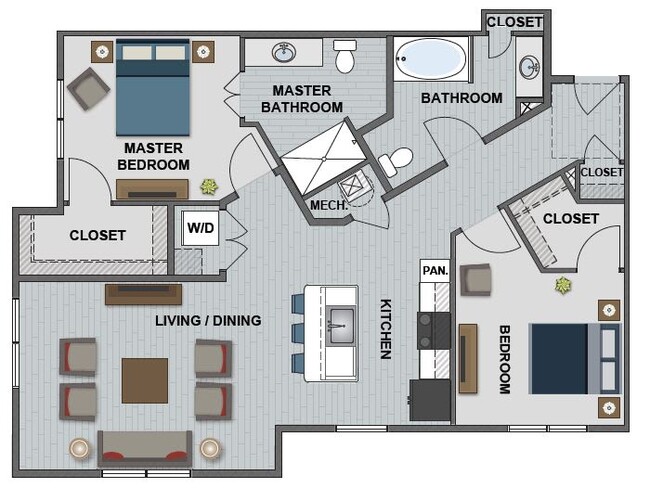 Plano de planta - The Edison at Bridlespur