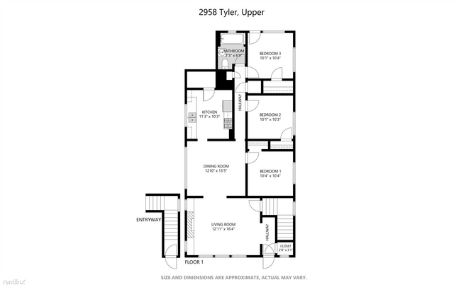 Building Photo - 3 br, 1 bath Duplex - 2958-2960 Tyler St. ...
