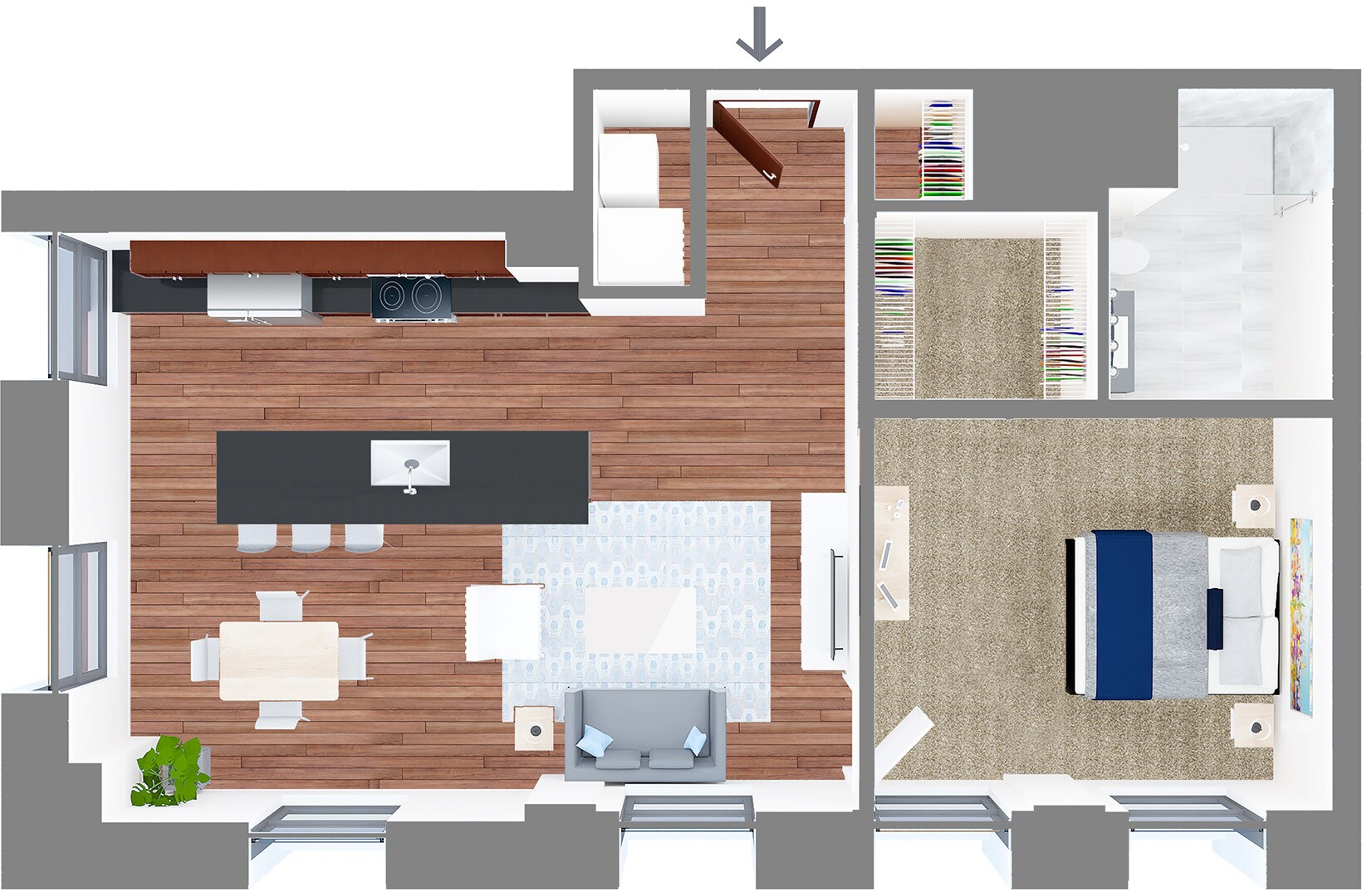 The Terminal Tower Residences – Suite Style C1