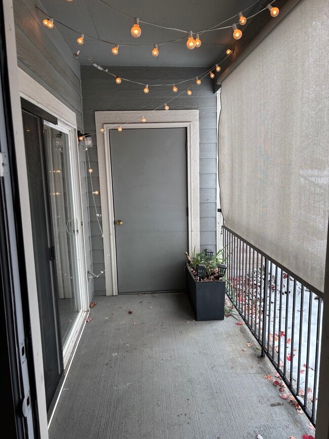 Patio with Storage closet - 4451 S Ammons St Apartment