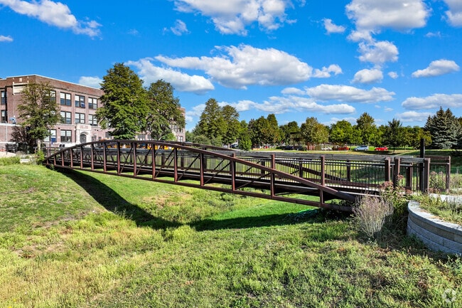 A pedestrian bridge helps residents get where they want to go.