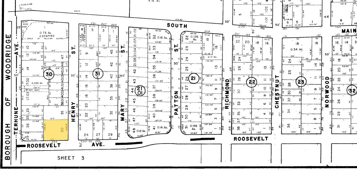 Plat Map - Roosevelt Gardens