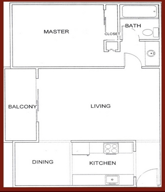 Plano de planta - Sandlewood Apartments