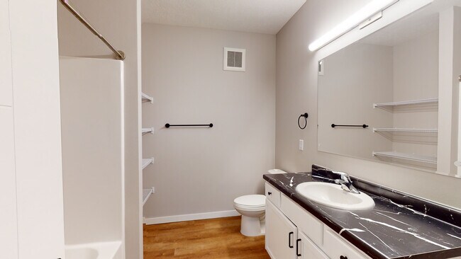 Bathroom - PowderHaus Apartments & Townhomes