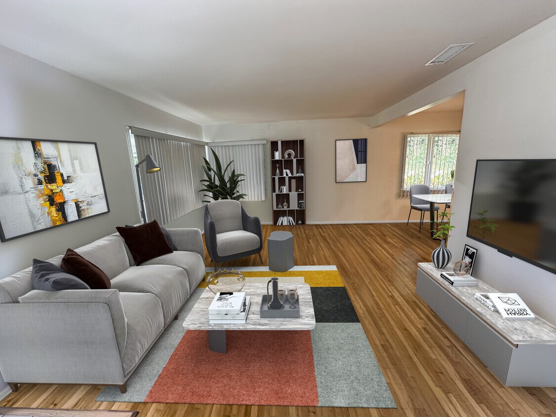 Living room virtually staged - 1913 190th St