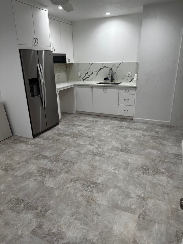 Kitchen and living - 723 University Ave