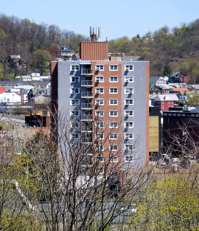 View from the southwest - JFK Apartments