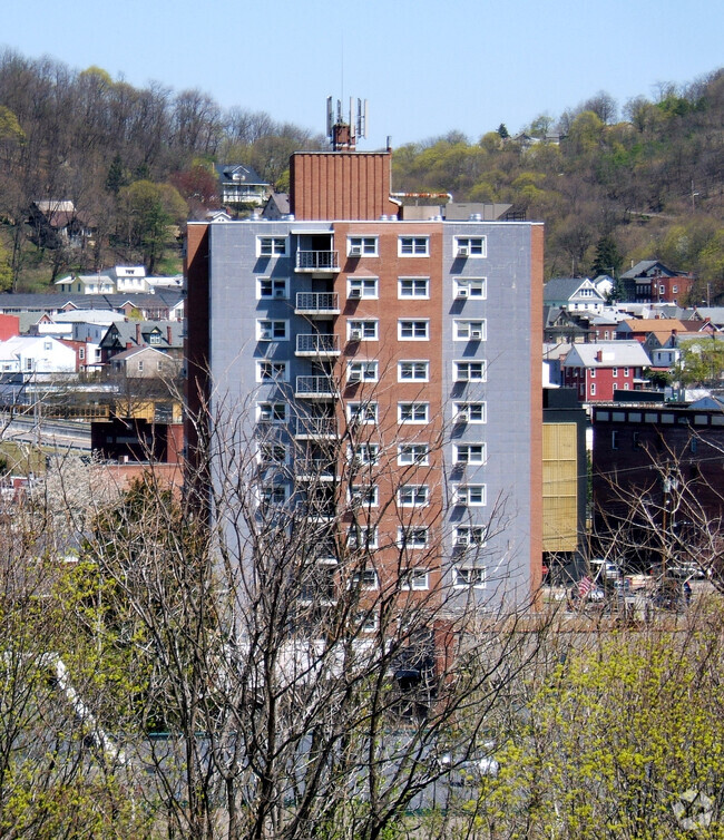 View from the southwest - JFK Apartments