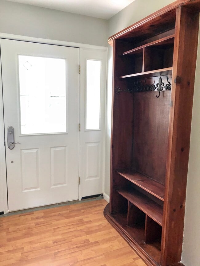 Custom made built in cost hanger - 343 Huntington Dr