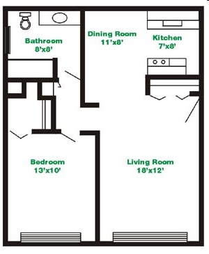 1HAB/1BA - The Village Apartments