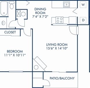 1BR/1BA - Verona Apartment Homes