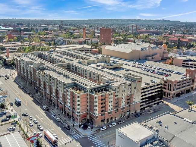 Aerial Exterior of Building - University Gateway Apartments