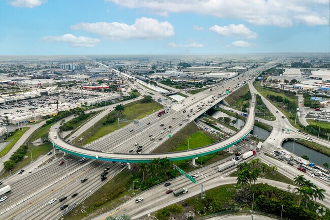Located by Lower Hialeah Gardens is a big interchange.