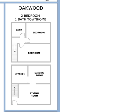 2HAB/1BA - Oakwood Apartments