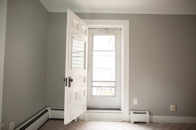 Door to porch off living room - 215 Highland St