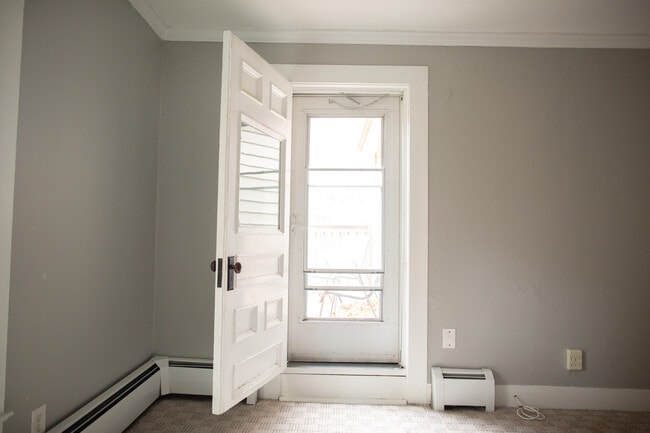 Door to porch off living room - 215 Highland St