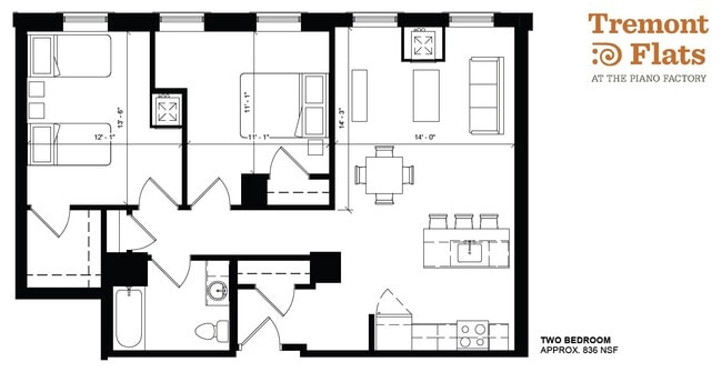 Floorplan - Tremont Flats