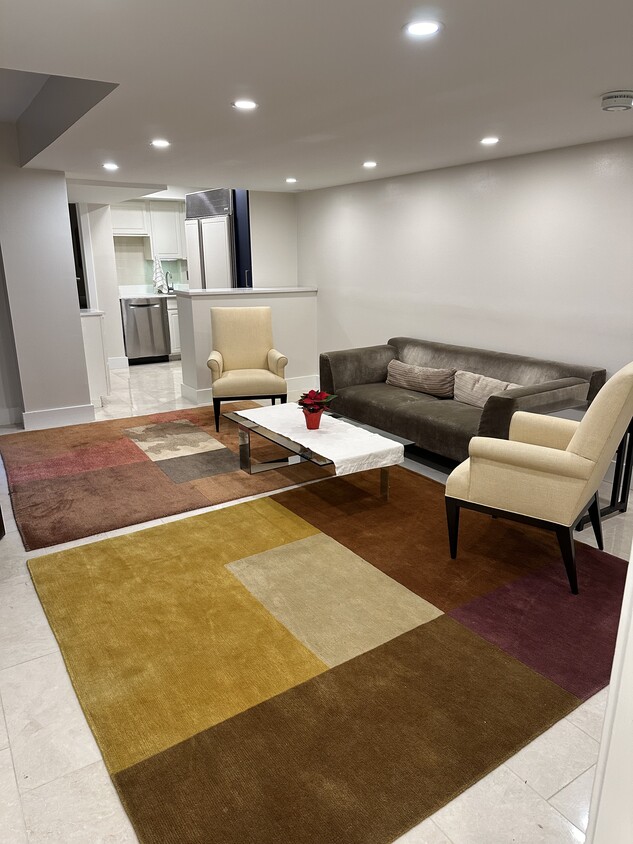 Living Room and View Kitchen - 2137 R St NW