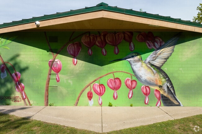 Colorful murals add to the warmth and charm of Grand Blanc.