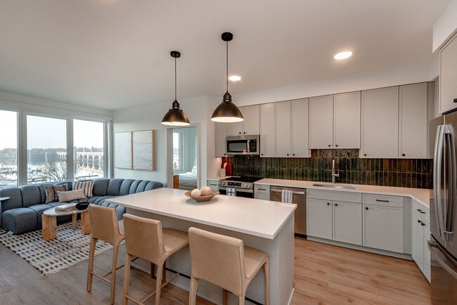 Model Unit Kitchen - Light Finish Scheme - The Frank