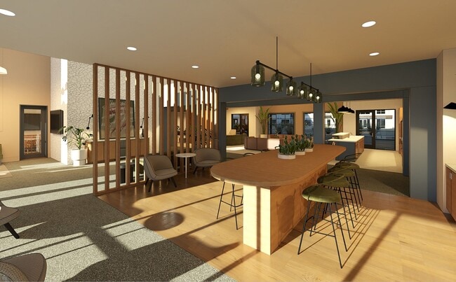 Community Lobby Rendering - The Michael at GVX