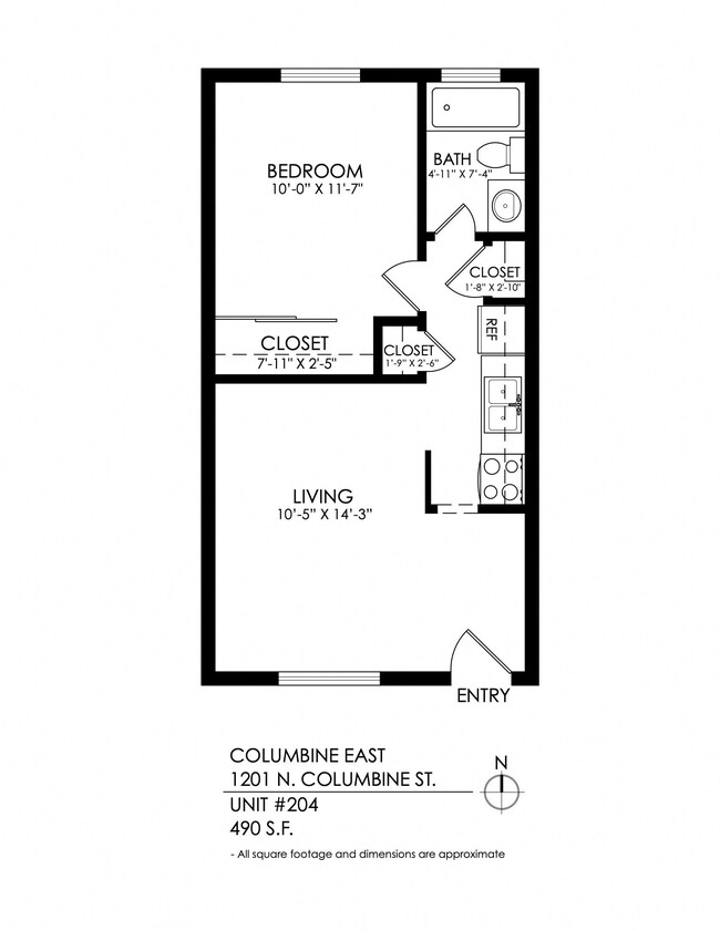 Plano de planta - Columbine East