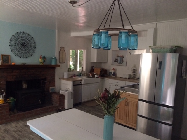 Kitchen, Dinning, Fireplace - 5900 Austin Creek Rd