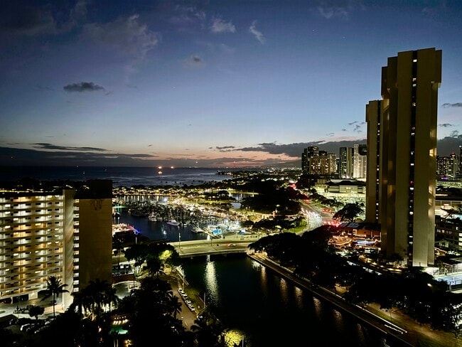 Evening views - 1551 Ala Wai Blvd
