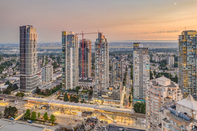 Aerial Photo - Sun Towers Metrotown